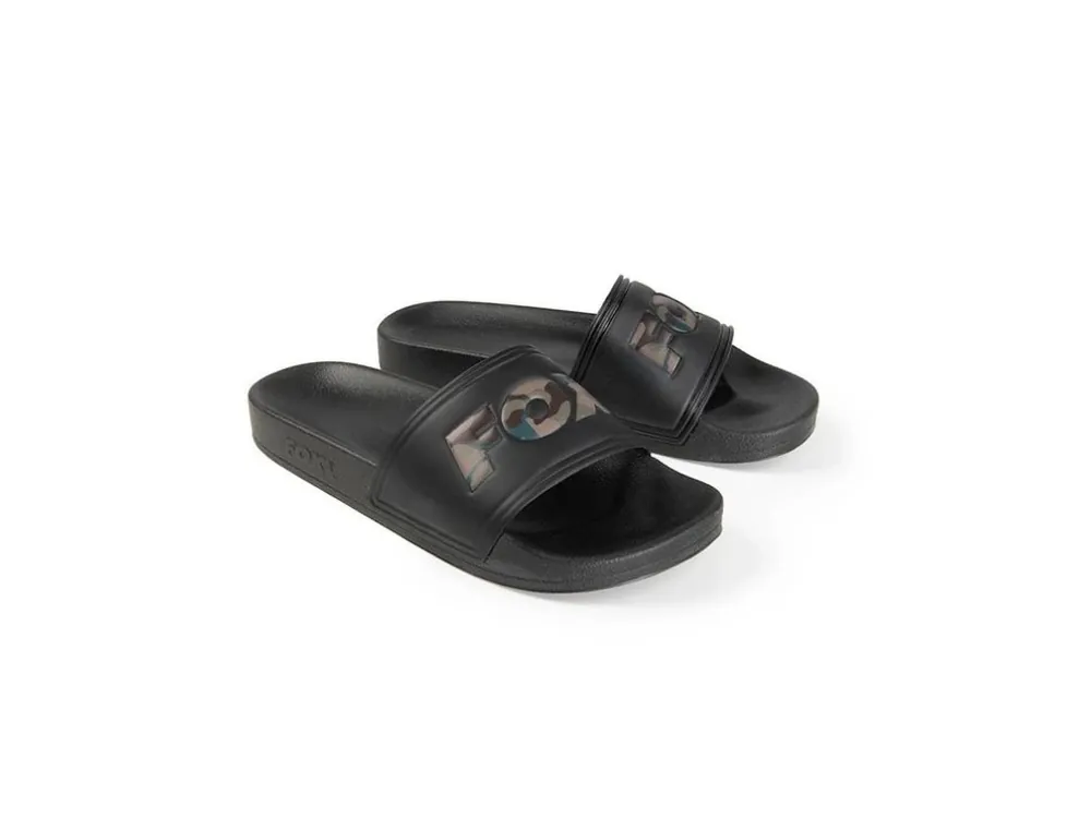 Novinka Fox Pantofle Sliders Black