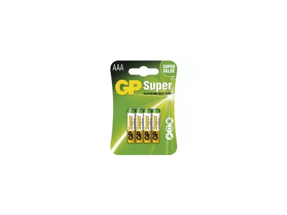 Omezená Nabídka Emos Alkalická baterie GP Super AAA (LR03), 4 ks