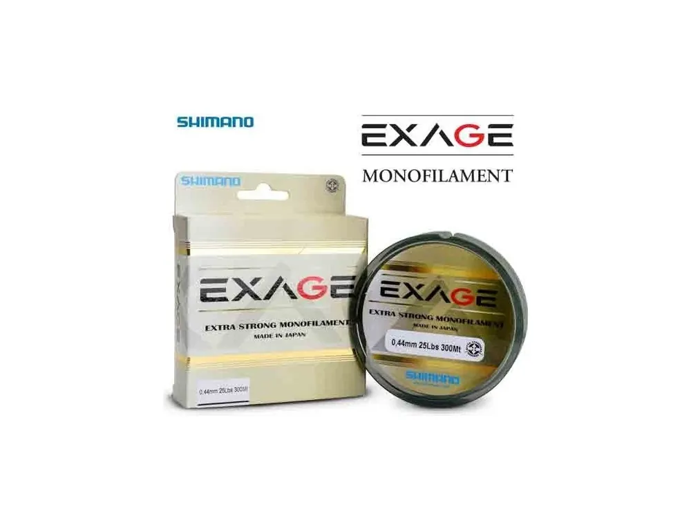 Nová Kolekce Shimano vlasec Exage Extra Strong 0,225mm/4,40kg/300m