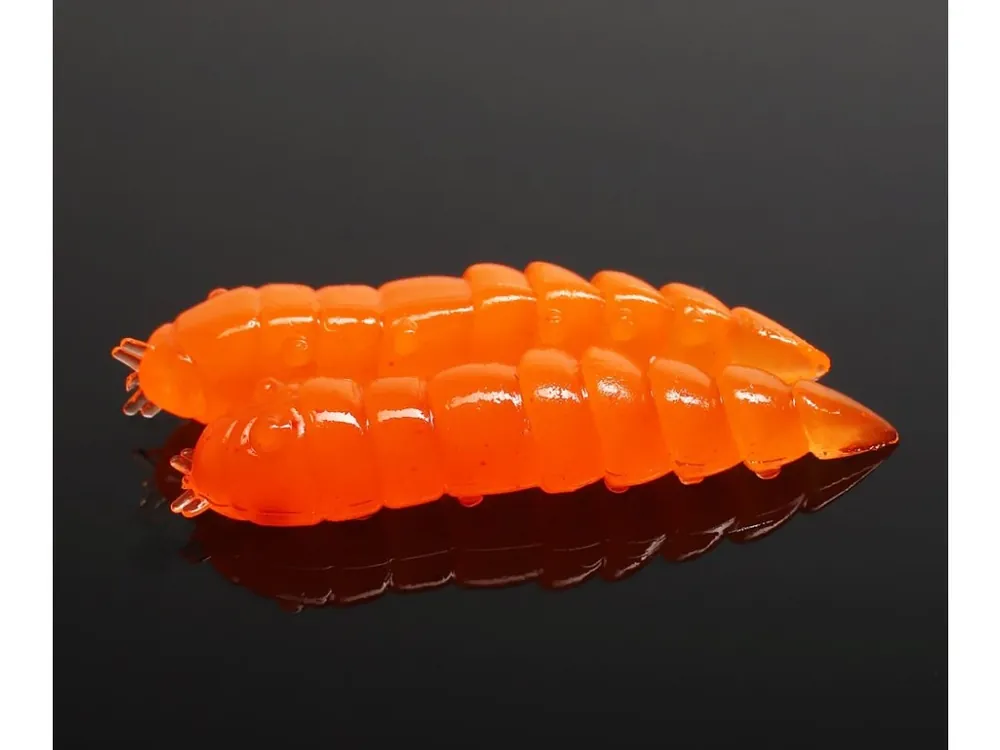 LIBRA LURES Kukolka 27 – Hot Orange 011 – 15ks/bal Akční Nabídka