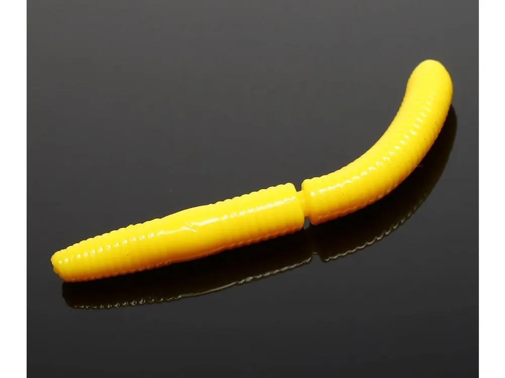 Výprodej LIBRA LURES Fatty D’Worm 65 – Yellow 007 – 10ks/bal