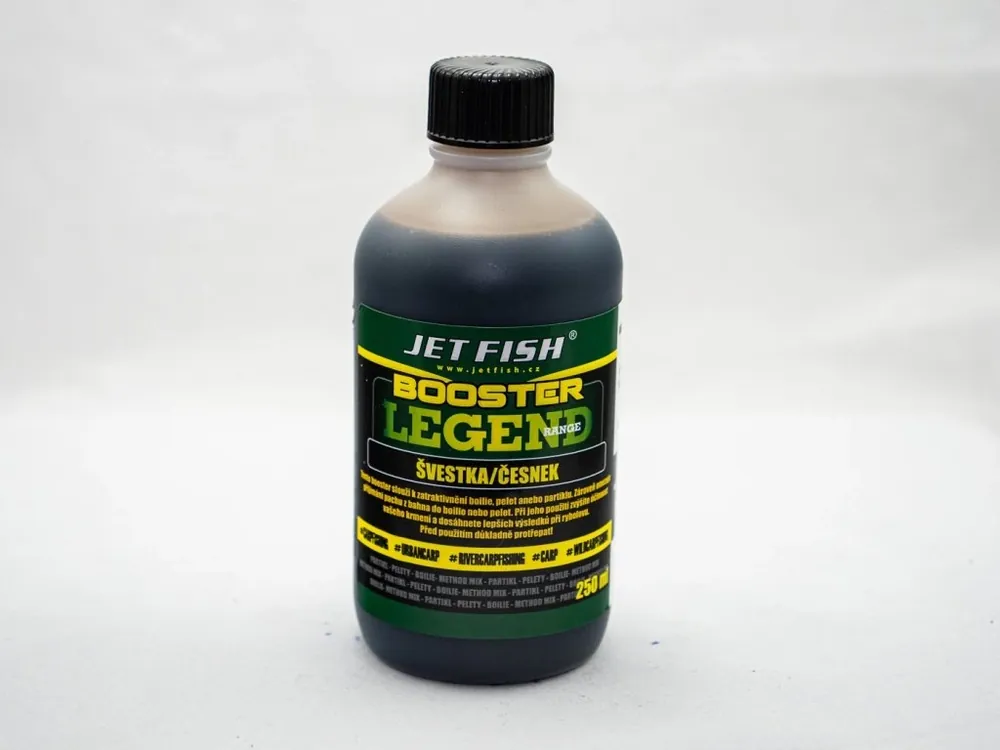 JET fish Legend Range booster - ŠVESTKA / ČESNEK 250 ml Kup Teď