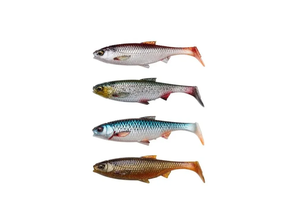Dokud Zásoby Vydrží Savage Gear Gumová nástraha 3D River Roach Clear Water Mix 4ks