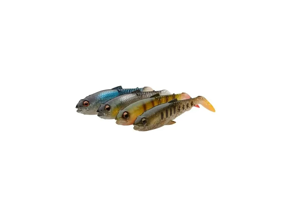 Novinka Savage Gear Gumová nástraha Craft Cannibal Paddletail Clear Water Mix 4pc