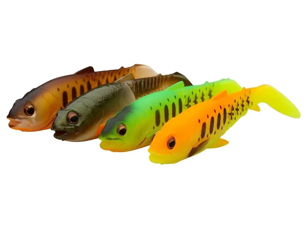 Oblíbený Savage Gear Gumová nástraha Craft Cannibal Paddletail Dark Water Mix 4pc