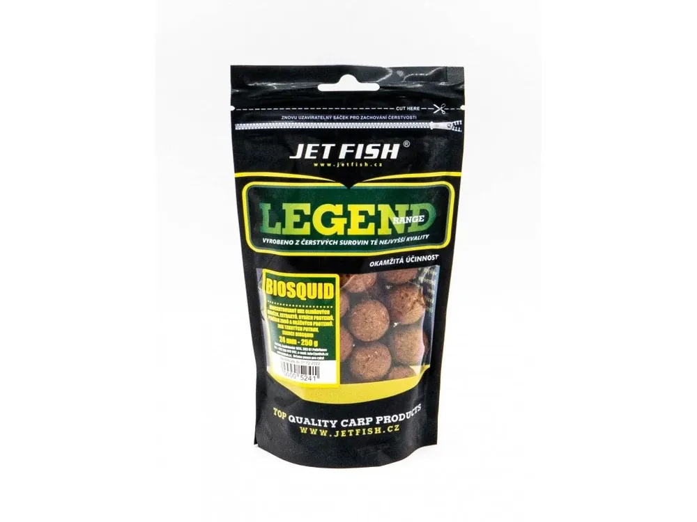 Odeslání Ihned JET fish Legend Range boilie 250g - 24mm BIOSQUID