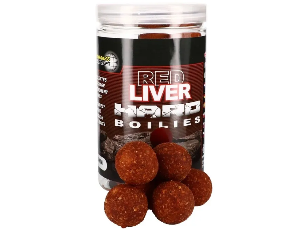 Zlevněný StarBaits Red Liver Hard Boilies 20mm 200g