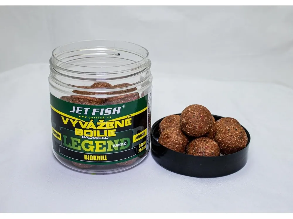 Finální Výprodej Jet Fish Vyvážené Boilie Legend Range 250ml-24mm - BIOKRILL