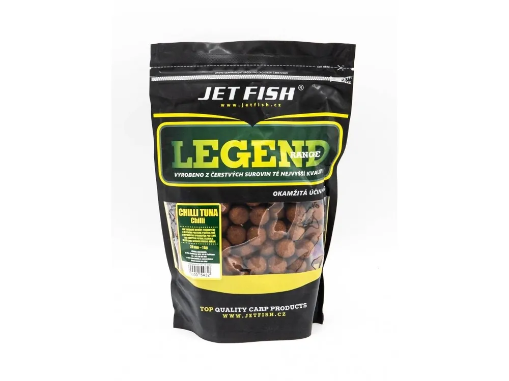 JET fish Legend Range boilie 1kg - 20mm - CHILLI TUNA - CHILLI Hit Sezóny