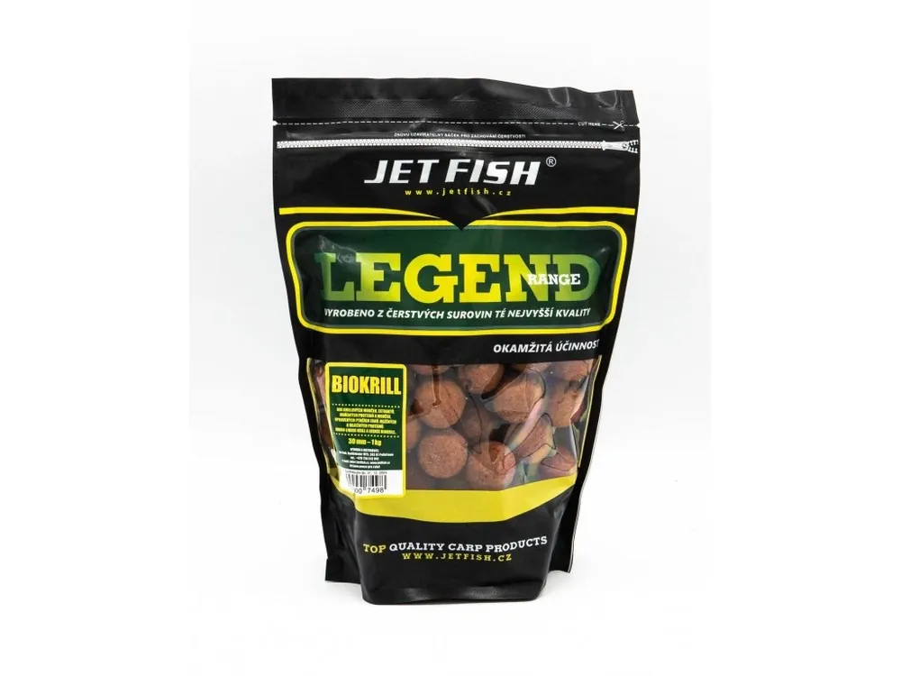 JET fish Legend Range boilie 1kg - 30mm - BIOKRILL Vrácení Zdarma
