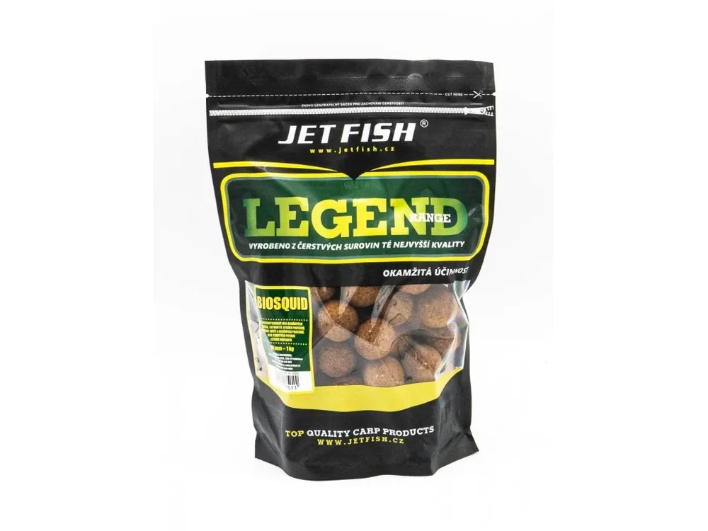 JET fish Legend Range boilie 1kg - 30mm - BIOSQUID Výhodná Nabídka