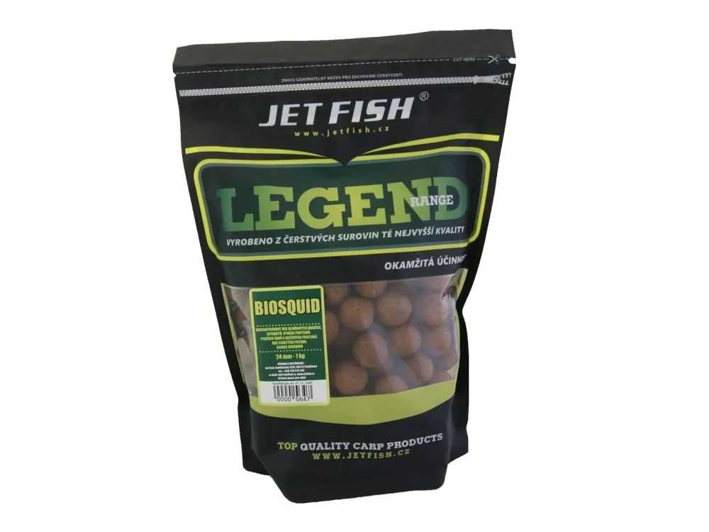 JET fish Legend Range boilie 1kg - 24mm - BIOSQUID Nová Kolekce