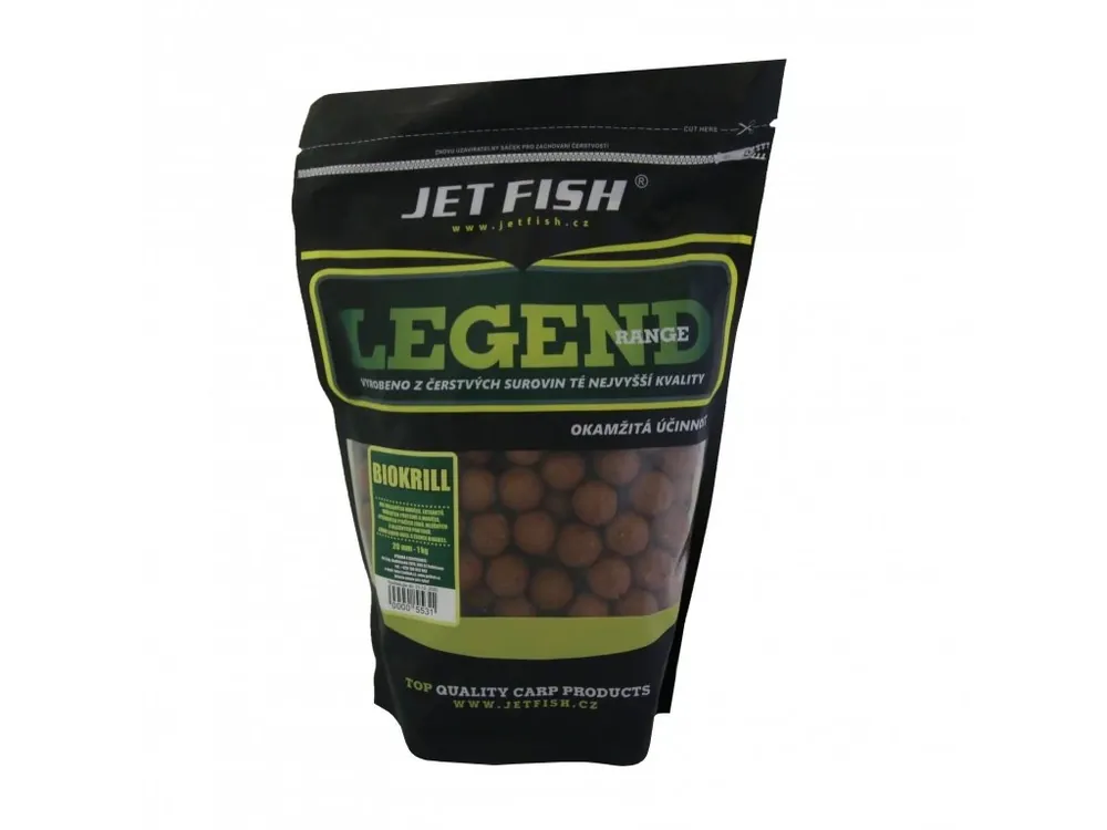 Nejprodávanější JET fish Legend Range boilie 1kg - 20mm - BIOKRILL