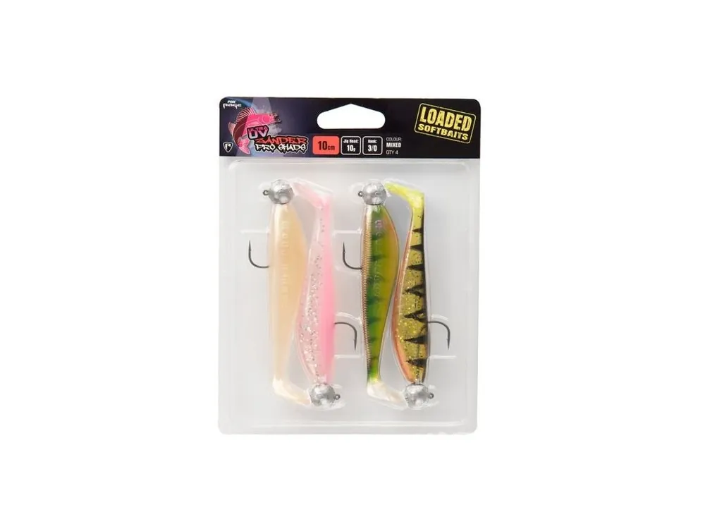 Koupit Online Fox Rage Gumová Nástraha Zander Pro Loaded Uv Mixed Colour Packs 10cm, 10g, 3/0
