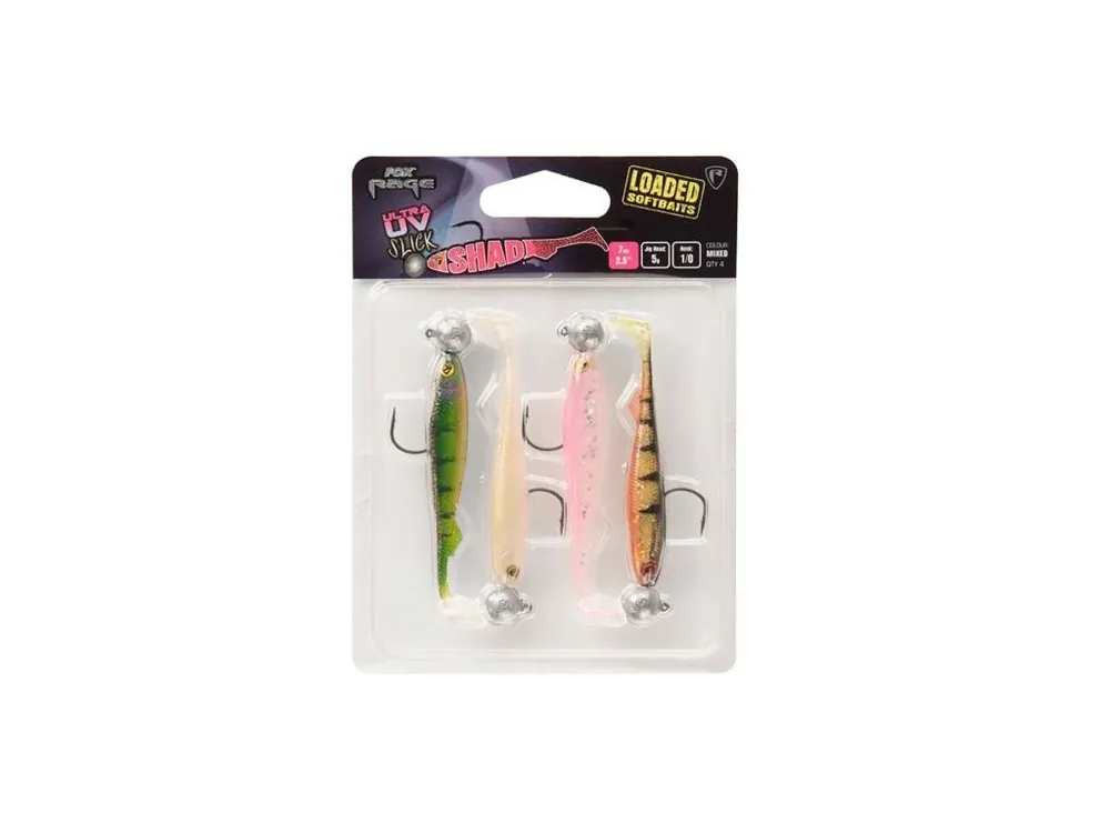 Fox Rage Gumová Nástraha UV Slick Shad Loaded Pouze Dnes