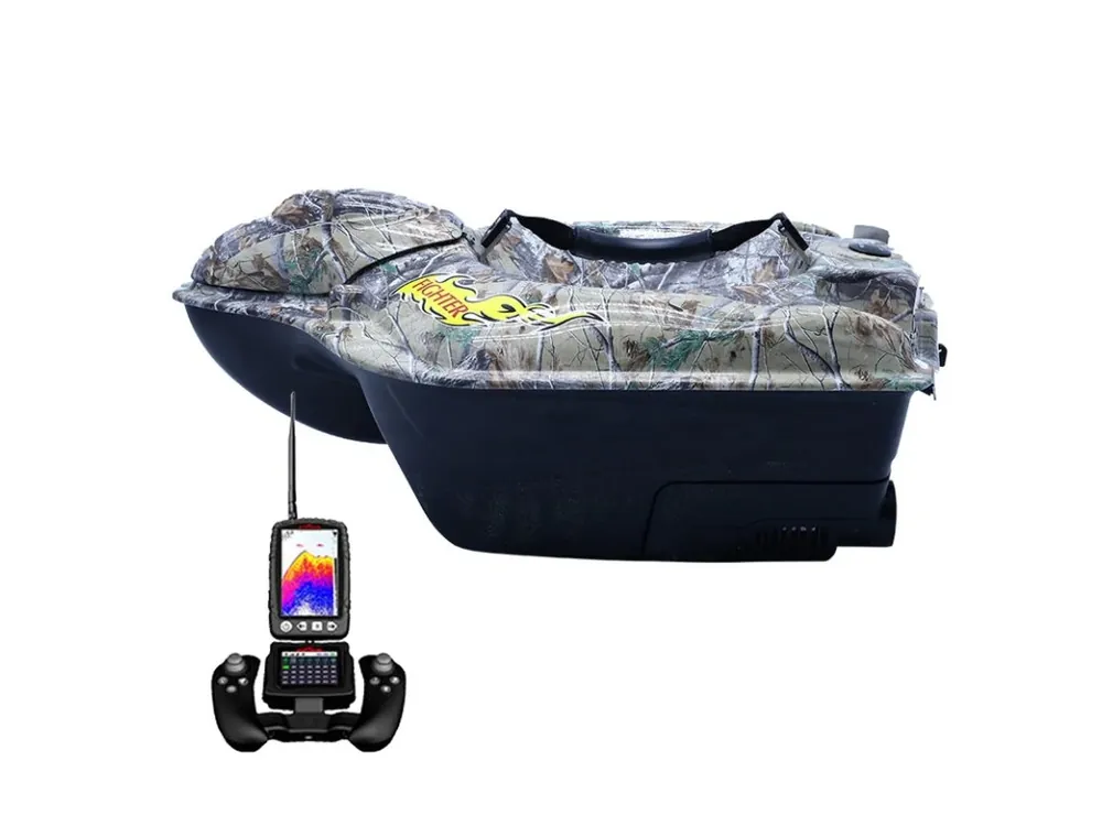 Nová Kolekce Boatman Zavážecí lodička FIGHTER PRO s GPS a ECHOLOTEM - Camo