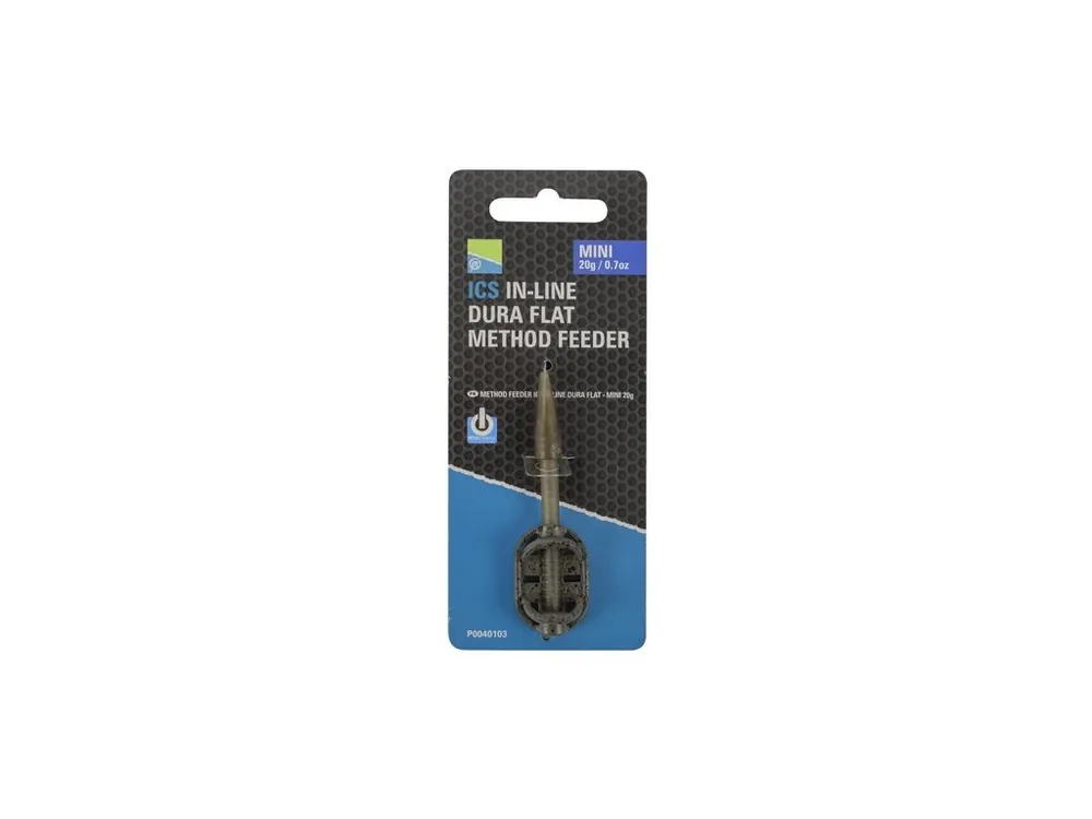 Preston Krmítko ICS Inline Dura Flat Method Feeder Mini 20gr Vysoce Kvalitní