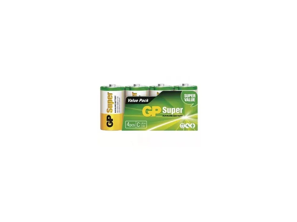 Víkendová Akce Emos Alkalická baterie GP Super C (LR14), 4 ks