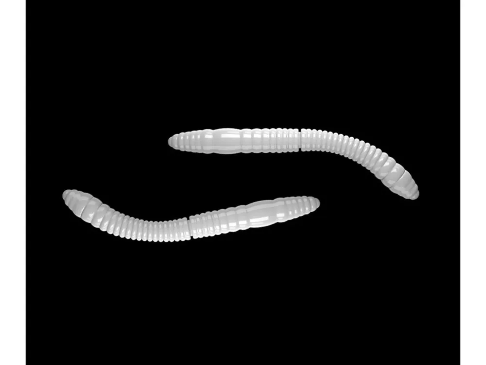 Akce LIBRA LURES Fatty D’Worm Tournament 55 – White 001 (Krill) – 12ks/bal