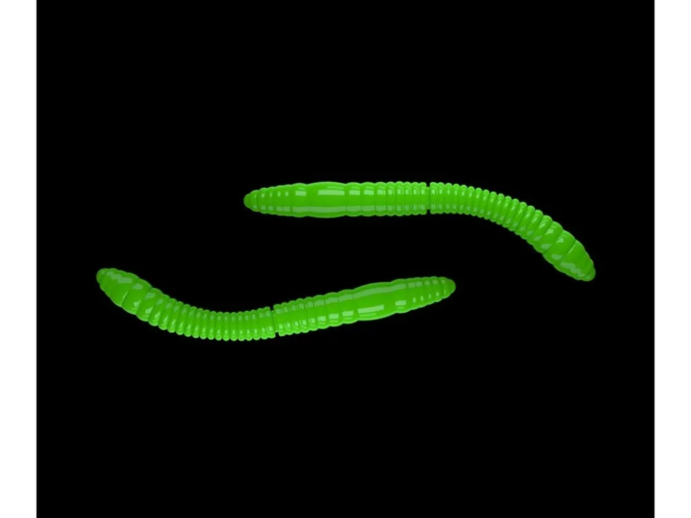 LIBRA LURES Fatty D’Worm Tournament 55 – Hot Green 026 (Cheese) – 12ks/bal Akce