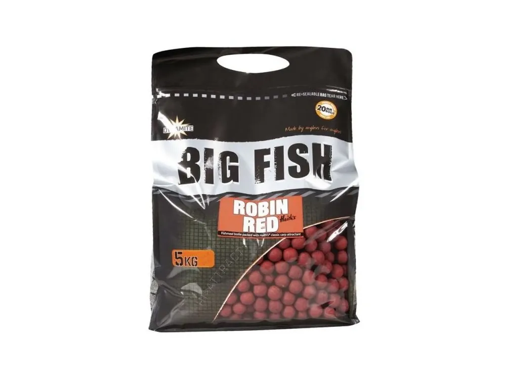 Tovární Cena Dynamite Baits Boilies Big Fish Robin Red 20 mm 5 kg
