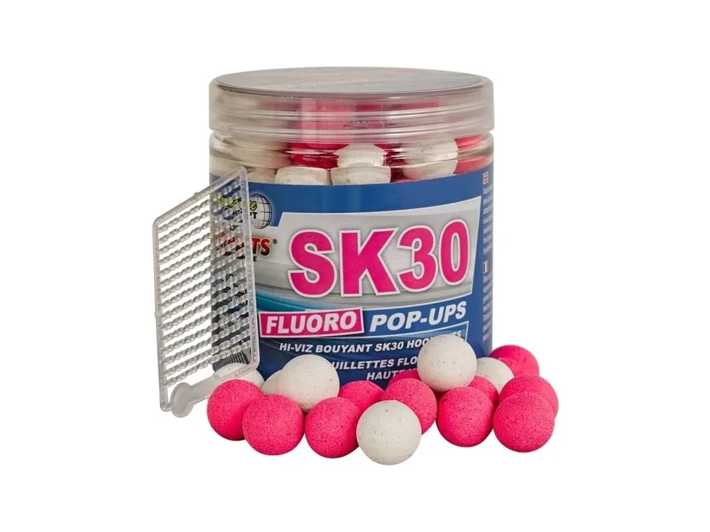 Starbaits Fluoro Pop-Ups Boilies Concept SK30 14mm 80gr Ihned K Objednání