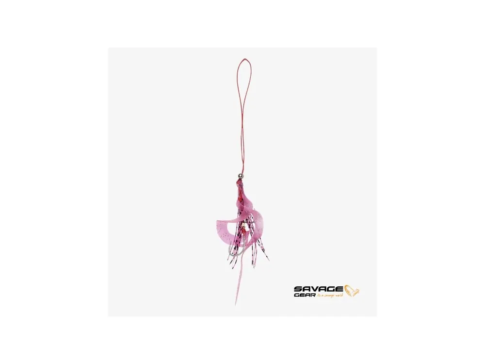 Novinka Savage Gear Gumová Nástraha Cuttle Eye Skirt Sinking Pink Glow 14 L / 2ks