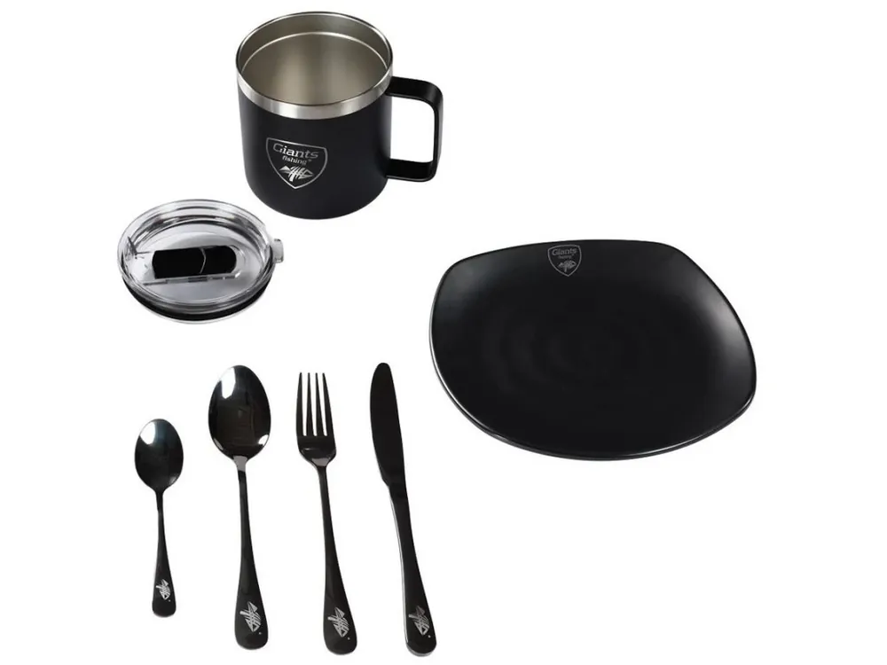 Giants fishing Set nádobí - termo hrnek + sada příborů + talíř Cenový Hit