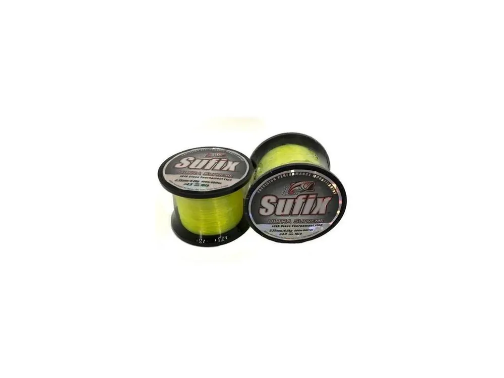 Sufix Vlasec Ultra Supreme 600 m 0,35 mm 8 kg Svítivě Žlutý Cenově Výhodný