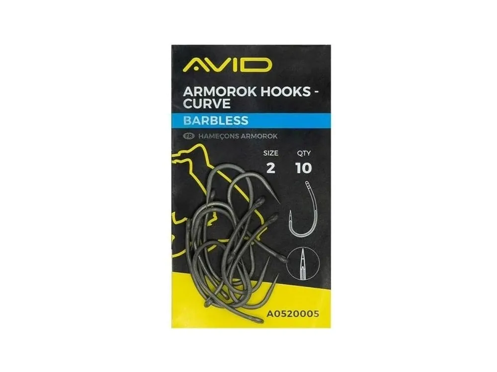 Expresní Doručení Avid Carp Háčky Armorok Hooks Curve Barbless 10ks
