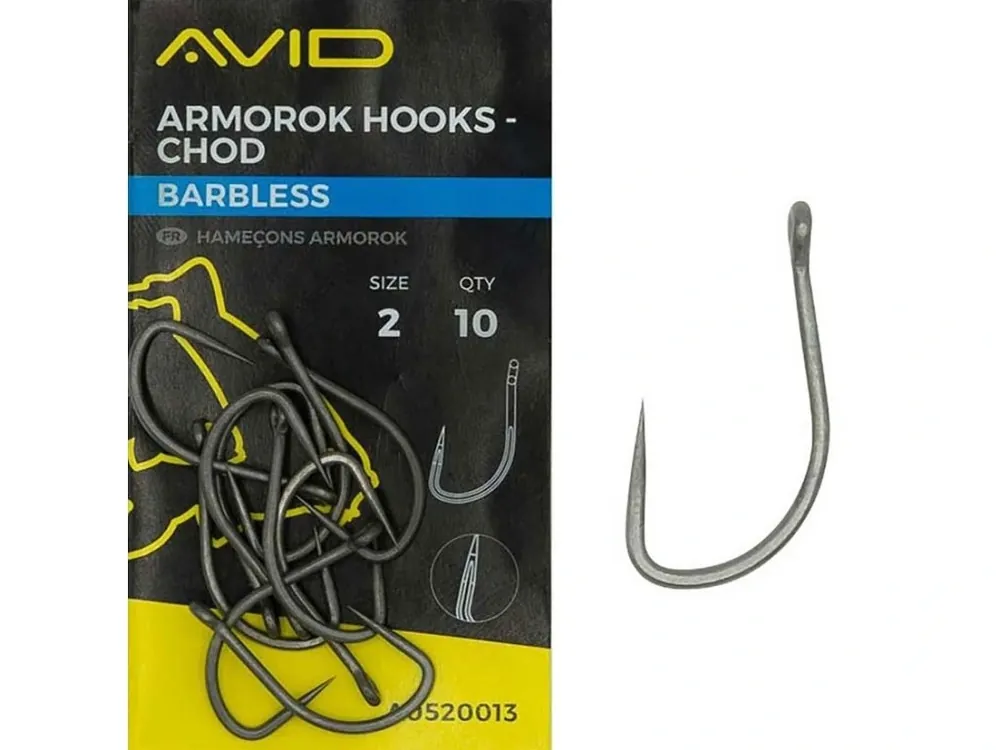 Poslední Šance Avid Carp Háčky Armorok Hooks Chod Barbless 10ks