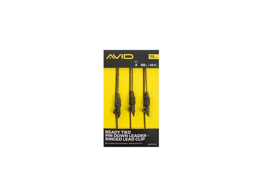 Nakupujte Hned Avid Carp Montáž Ready Tied Pin Down Leader Ringed Lead