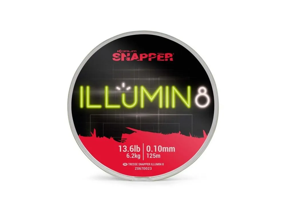 Korum Šnůra Snapper Illumin 8 Braid 125m 0.10mm 13.6lb/6.2kg Dokud Zásoby Vydrží