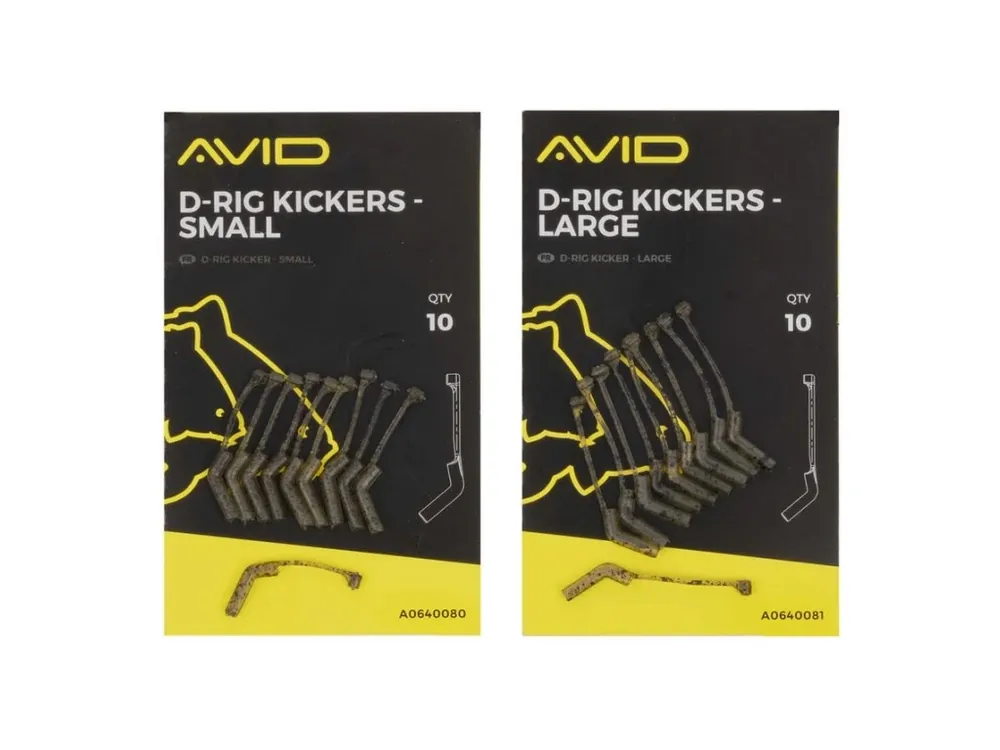 Avid Carp Rovnátka na háček D-RIG KICKER 10ks Cenový Hit