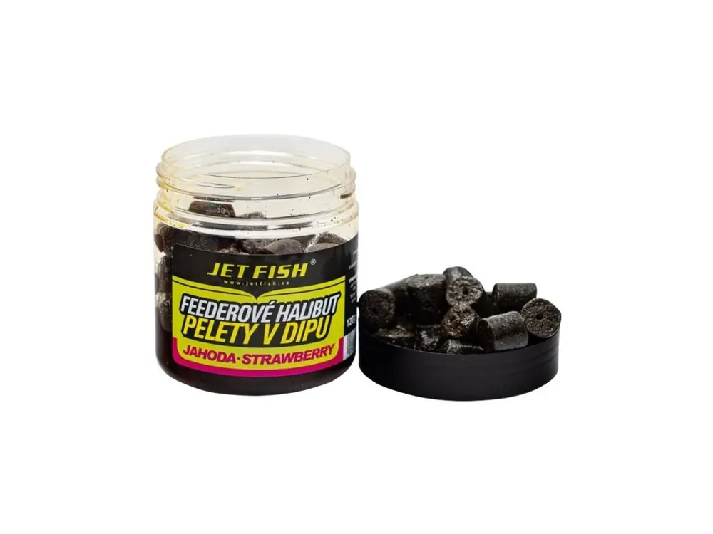 Ihned K Objednání Jet Fish Feederové halibut pelety v dipu 120g - 12mm CHILLI