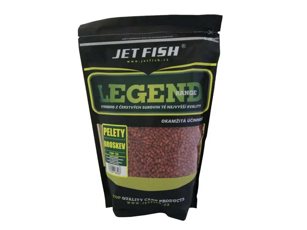 Jet Fish Legend Range - Pelety 1kg - 4mm BROSKEV Tovární Cena
