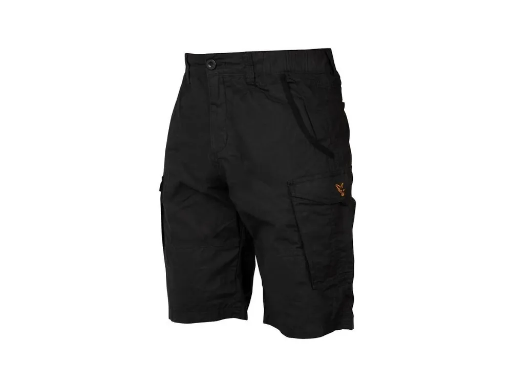 Fox Kraťasy Collection Black & Orange Combat Shorts Výprodej