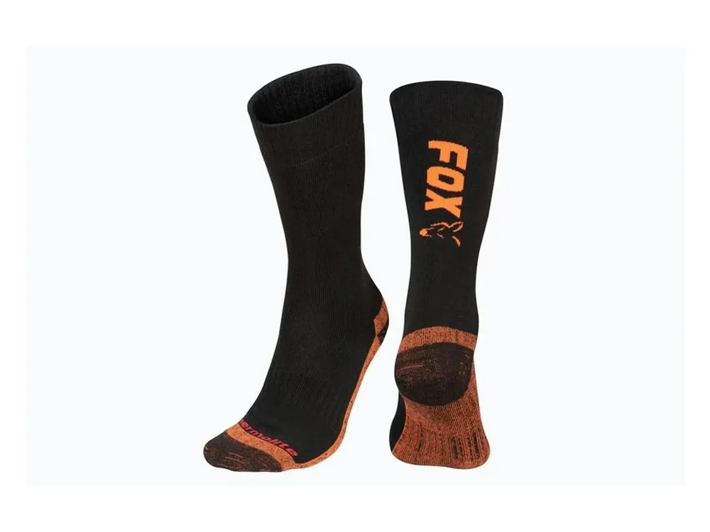 Fox Ponožky Collection Thermolite long sock Black/Orange Cenově Výhodný
