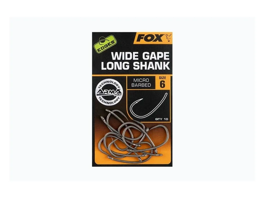 Fox Háčky Wide Gape Long Shank 10ks Speciální Cena