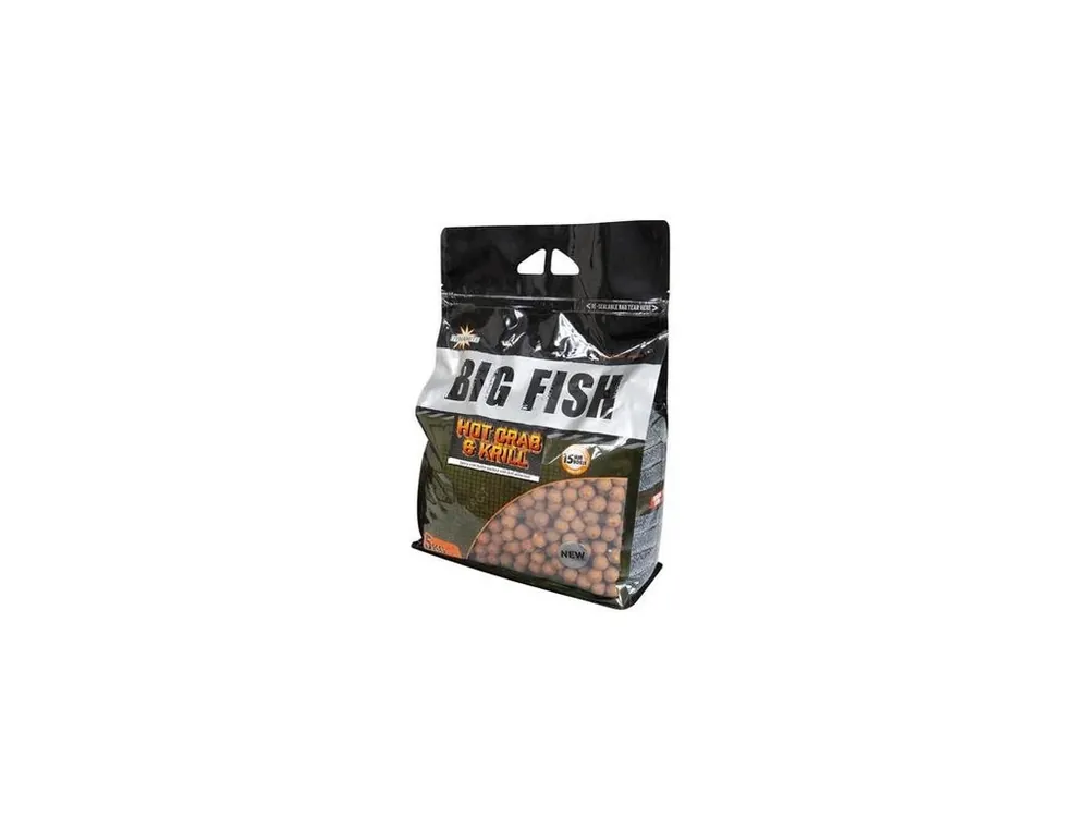 Ověřený Dynamite Baits Boilies Big Fish Hot Crab&Krill 15 mm 5 kg