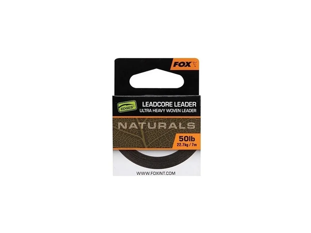 Sleva Fox Olověná Šňůra Naturals Leadcore 25m 50lb /22.7kg