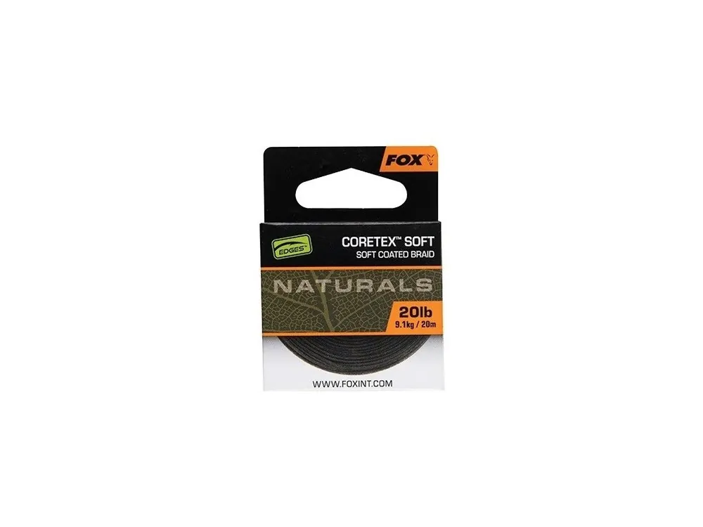 Fox Návazcová Šňůrka Naturals Coretex Soft 20 m 20lb/ 9,1kg Super Cena