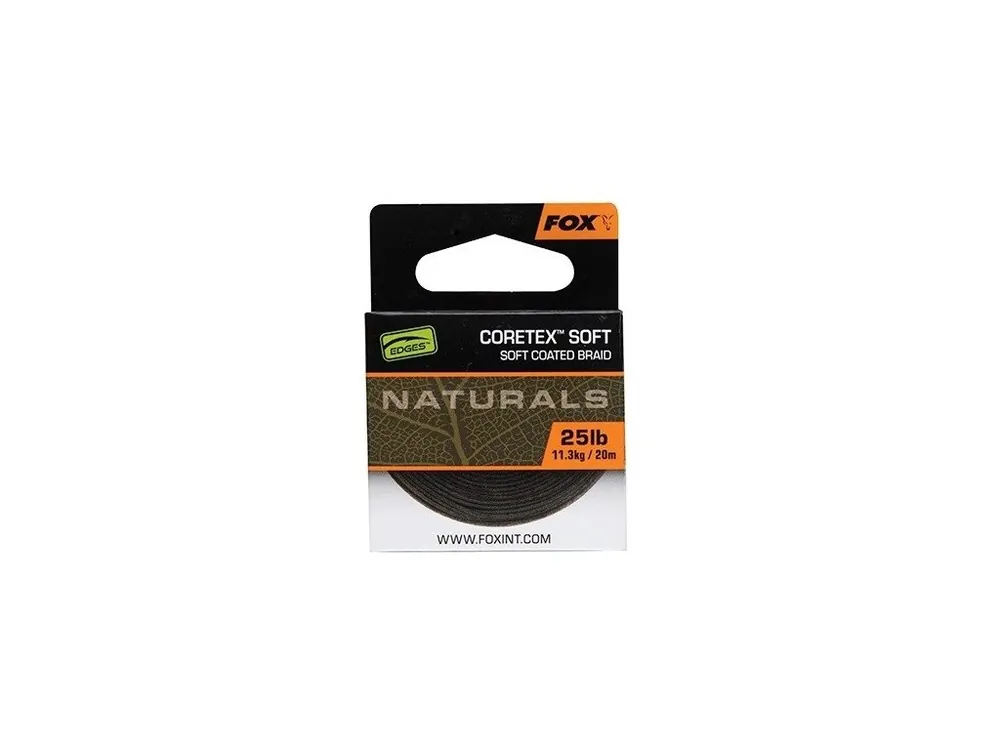 Fox Návazcová Šňůrka Naturals Coretex Soft 20 m 25lb/ 11,3kg Nakupujte Hned