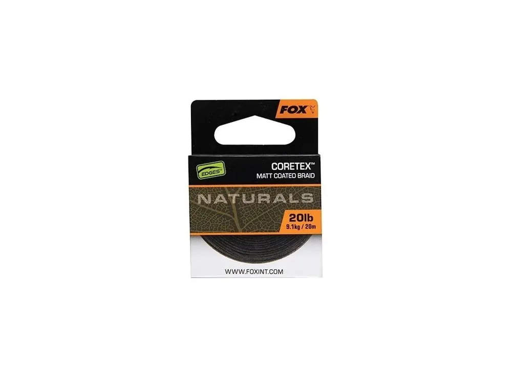 Fox Návazcová Šňůrka Naturals Coretex 20 m 20lb/ 9,1kg Omezená Nabídka