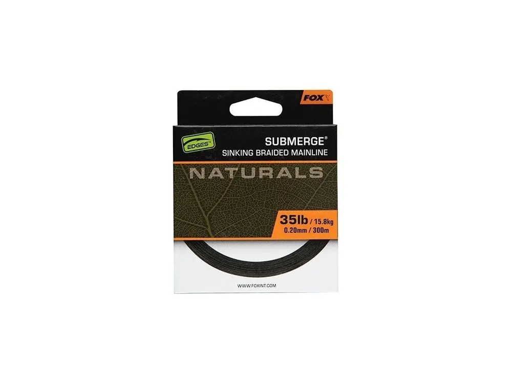 Fox Splétaná Šňůra Naturals Submerge Braid 600 m 0,20 mm 15,8 kg / 35lb Nakupujte Hned