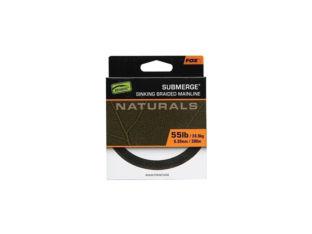 Fox Splétaná Šňůra Naturals Submerge Braid 600m - 0,30 mm 24,9 kg Časově Omezené
