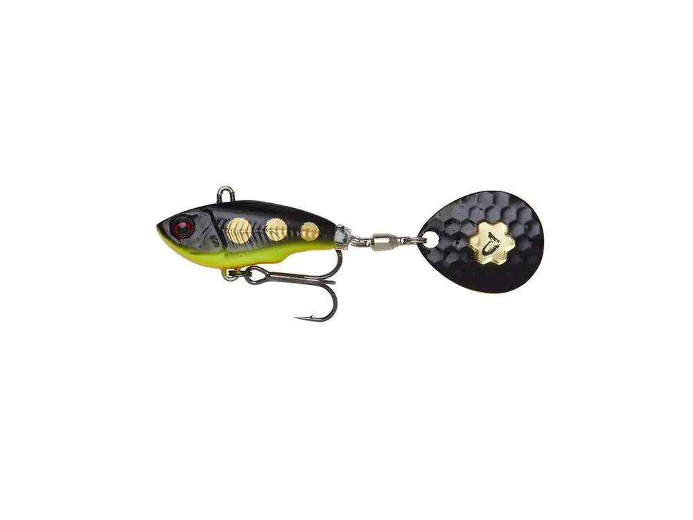 Objednat Nyní Savage Gear Wobler Fat Tail Spin 6,5cm 16g Sinking Black Magic
