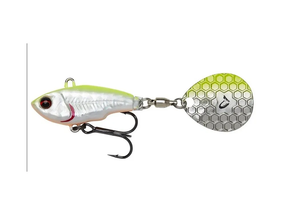 Savage Gear Wobler Fat Tail Spin 6,5cm 16g Sinking Lemon Back Flash Víkendová Akce