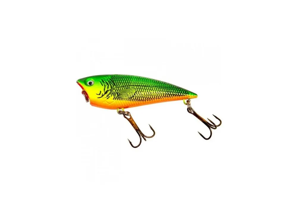 Fladen wobler Eco Popper 6.5cm - Black limegreen orange Akce