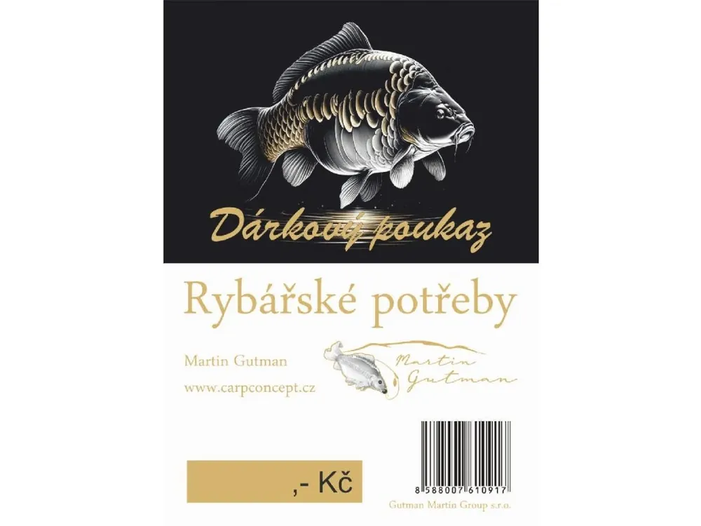 Autentický Papírový dárkový poukaz LUX - Carpconcept